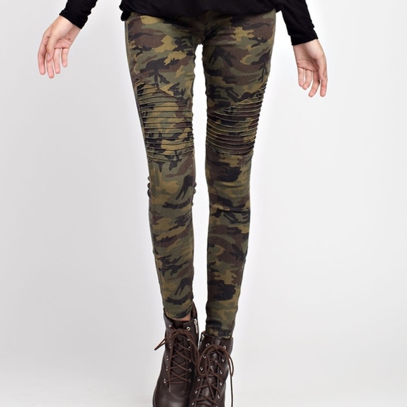 Adler & Sage Boutique Denim - Taylor Camo Skinny Pants